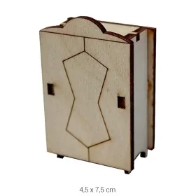 MN27 Minyatür Dolap Ahşap Boyanabilir Obje